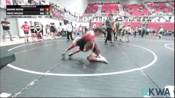 70 lbs Consolation - Boone Hayes, Weatherford Youth Wrestling vs Knox Wilson, Rough Riders