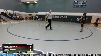 113 lbs Round 4 - Izmael Maynes, Klein Oak vs Mateo DeLaIsla, Cypress Ranch