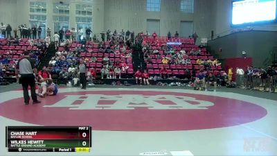 126 lbs Cons. Round 2 - Wilkes Hewitt, Battle Ground Academy vs Chase Hart, Baylor School