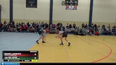 95 lbs Semifinal - Colter Lenze, Moen Wrestling Academy vs Brodie Lawrence, PINnacle Wrestling