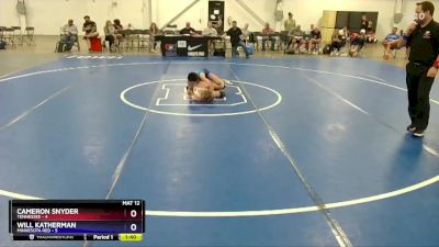 97 lbs Placement Matches (8 Team) - Cameron Snyder, Tennessee vs Will Katherman, Minnesota Red