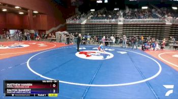 56 lbs Cons. Round 2 - Matthew Hansen, Powell Wrestling Club vs Dalton Bankert, Worland Wrestling Club