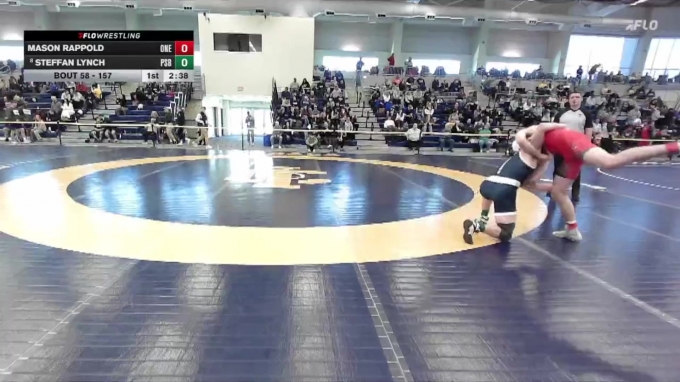 Mason Rappold 157 lbs Champ. Round 2 - Mason Rappold, Oneonta State vs Steffan Lynch ...