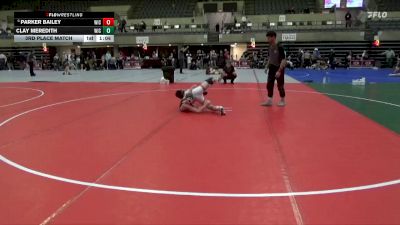 100 lbs 3rd Place Match - Clay Meredith, Victory School Of Wrestling vs Parker Bailey, Outlaw Wrestling Club