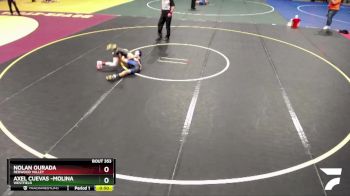 93 lbs Champ. Round 1 - Nolan Ourada, Redwood Valley vs Axel Cuevas -Molina, Westfield