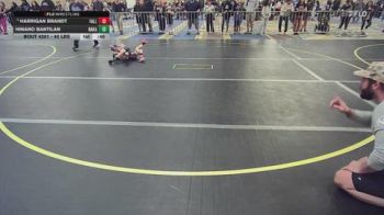 40 lbs Quarterfinal - Harrigan Brandt, Fallon Outlaws WC vs Hinano Bantilan, Nakamura Wrestling