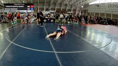 140 lbs Cons. Round 3 - Ashlyn Martin Gomez, Idaho vs Megan Merson, California