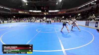 175 lbs Semifinal - William Thwaits, Sahuarita High School vs Rocky Stallworth, Yuma Catholic