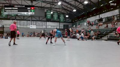 204-216 lbs 5th Place Match - Devin Rogers, Young Guns Kenosha vs Braiden Young, Unattached