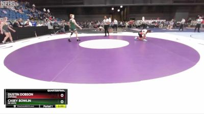 5A-150 lbs Quarterfinal - Casey Bowlin, De Soto vs Dustin Dobson, Emporia