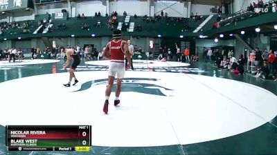 125 lbs 1st Place Match - Blake West, Northern Illinois vs Nicolar Rivera, Wisconsin