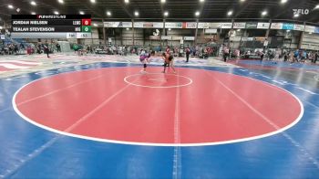 130 lbs Cons. Round 2 - Jordan Nielsen, Lander Legacy Wrestling Club vs Tealah Stevenson, Newcastle Fall Guys