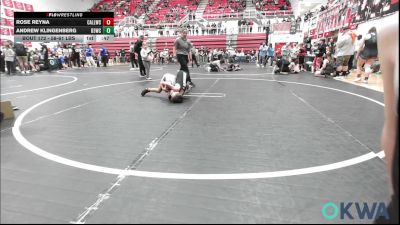 58-61 lbs Final - Rose Reyna, Carl Albert vs Andrew Klingenberg, D3 Wrestling Cluib