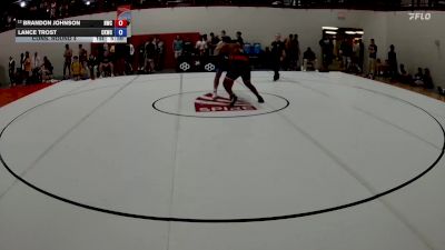 125 kg Cons. Round 4 - Brandon Johnson, Hilltopper Wrestling Club vs Lance Trost, Cliff Keen Wrestling Club