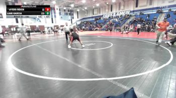 150 lbs Champ. Round 2 - Liam Garcia, Canyon Crest Academy vs Ayers Reich, Cathedral Catholic