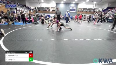 67 lbs Semifinal - Dj Reeves, Midwest City Bombers Youth Wrestling Club vs Dawson Long, Standfast