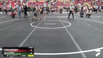 96 lbs Cons. Round 1 - Isaiah Mora, Team Haysville Wrestling Club vs Tyler Poppineau, Jaguar Wrestling Club