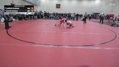 132 lbs Champ. Round 2 - Lucas Schulz, Brecksville-Broadview Hts. vs Landon Rusnak, Perry