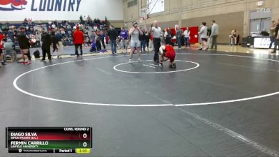 157 lbs Cons. Round 2 - Fermin Carrillo, Linfield University vs Diago Silva, Simon Fraser (B.C.)