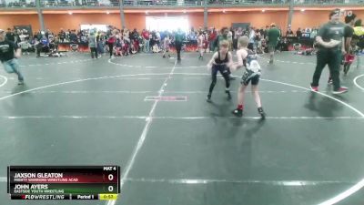 80 lbs Cons. Round 3 - Jaxson Gleaton, Mighty Warriors Wrestling Acad vs John Ayers, Eastside Youth Wrestling