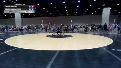 56 lbs Champ. Round 3 - Cameron Chartier, MO vs Omere Wright, OK