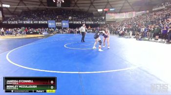 Girls 3A/4A 135 Quarterfinal - Janessa O`Connell, Union (Girls) vs Berkley McCullough, Pasco (Girls)