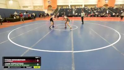 174 lbs Cons. Round 2 - Cavin Napoletano, Pennsylvania College Of Technology vs Tyson Derenberger, Muhlenberg