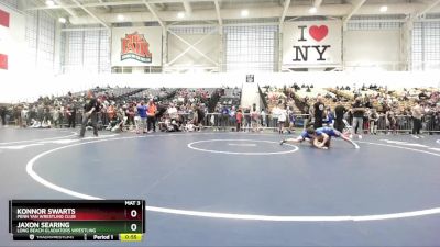 90 lbs Cons. Round 3 - Jaxon Searing, Long Beach Gladiators Wrestling vs Konnor Swarts, Penn Yan Wrestling Club