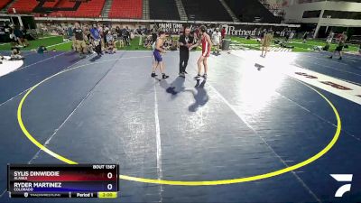 150 lbs 3rd Place Match - Sylis Dinwiddie, Alaska vs Ryder Martinez, Colorado