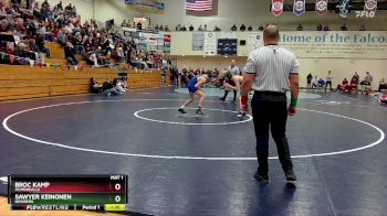 126 lbs Semifinal - Sawyer Keinonen, Newberg vs Broc Kamp, McMinnville