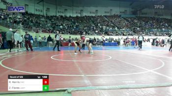 118 lbs Round Of 128 - Riley Harris, Cache Wrestling Club vs Zack Flores, Lawton, MacArthur Ok