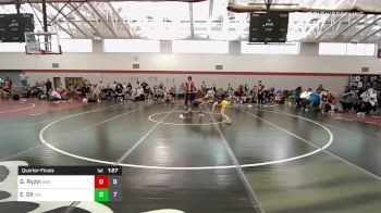 75 lbs Quarterfinal - Gabriel Ryzyi, Indiana Outlaws Black vs Elio Gil, EAC W.E.