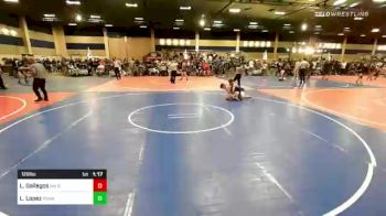 126 lbs Round Of 128 - Lorenzo Gallegos, NM Gold vs Logan Lopez, Poway Elite