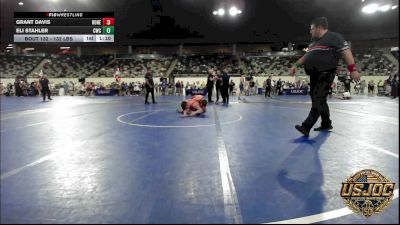 132 lbs Final - Grant Davis, Honey Badgers Wrestling Club vs Eli Stahler, Cowboy Wrestling Club