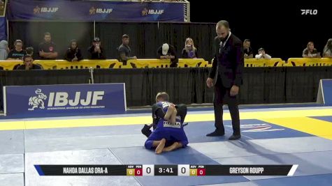 Greyson Roupp vs Nahoa Dallas Ora-a 2026 Pan Kids Jiu-Jitsu IBJJF Championship