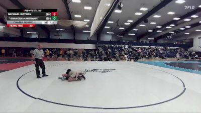 141 lbs Champ. Round 2 - Michael Boyhan, Onondaga CC vs Brayden Hartranft, Franklin & Marshall Unattached