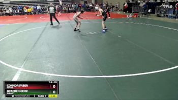 95 lbs Cons. Round 2 - Braeden Geise, Albany vs Connor Faber, Rocori