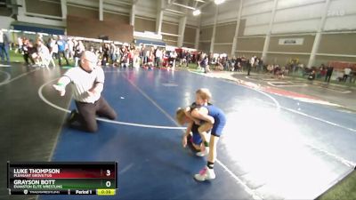 52 lbs Semifinal - Luke Thompson, Pleasant Grove/TUG vs Grayson Bott, Evanston Elite Wrestling