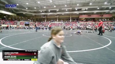61 lbs 1st Place Match - Ryker Kilian, Kansas Young Guns vs Owen Soutter, Team Tulsa
