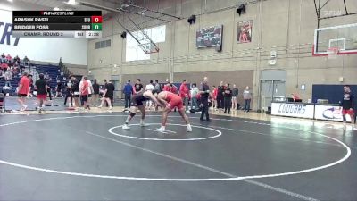 174 lbs Champ. Round 2 - Arashk Rasti, Simon Fraser (B.C.) vs Bridger Foss, Southern Oregon