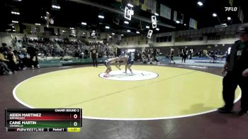 120 lbs Champ. Round 2 - Aiden Martinez, Birmingham vs Caine Martin, Camarillo