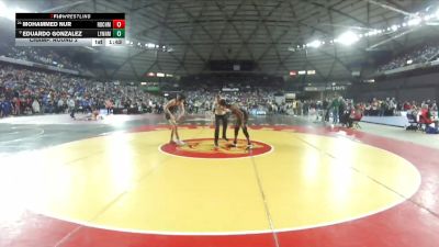 Boys 3A 106 lbs Champ. Round 2 - Eduardo Gonzalez, Lynnwood vs Mohammed Nur, Rainier Beach