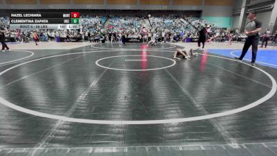 88 lbs Round Of 16 - Hazel Lechiara, Mantanona TC vs Clementina Zapata, OKC Saints Wrestling