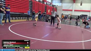 65 lbs Round 3 - Abigail West, Madison County Youth Wrestling vs Sascha Trujillo, Bison Takedown