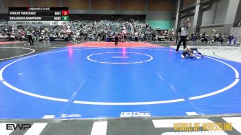 52 lbs Quarterfinal - Violet Vasquez, Mantanona TC vs Ezaleigh Sampson, Mt Adams Wrestling Club