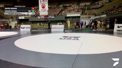 Cadet Boys Lower - 126 lbs Champ. Round 2 - Mateo Medina vs Mason Ozuna, Delta Wrestling Club
