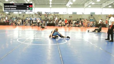 120 lbs Rr Rnd 1 - Lucas Romano, Immortals Gold - HSB vs Carter Gross, ICE Wrestling Blue - HSB