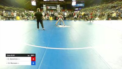 113 lbs Cons 16 #1 - Carter Kendrick, SD vs Dylan Munson, IA