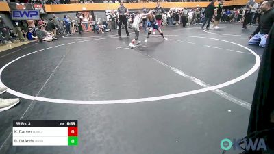 58 lbs Rr Rnd 3 - Kamdyn Carver, D3 Wrestling Cluib vs Breckin DeAnda, Husky Wrestling Club