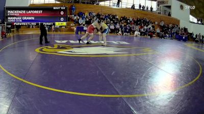 207 lbs Cons. Semi - Mackenzie Laforest, D`Youville vs Hannah Grawn, Alfred State
